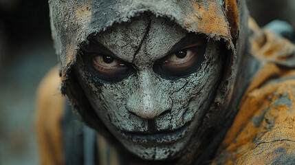 portrait of a young woman with green eyes