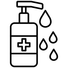 Fototapeta premium Disinfectant Icon