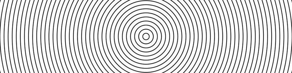 Concentric circle. Illustration for sound wave background. Abstract circle line pattern.