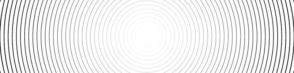 Concentric circle. Illustration for sound wave background. Abstract circle line pattern.