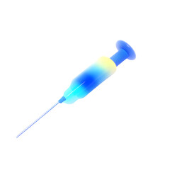 Fototapeta premium 3D Medical Syringe Icon