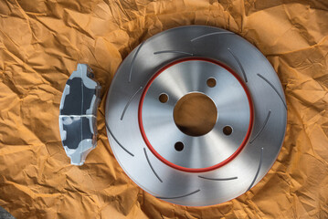Disc brake it's a part of car use for stop the car