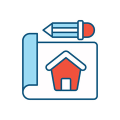 Blueprint vector icon 