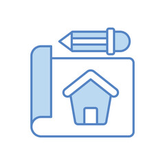 Blueprint vector icon 