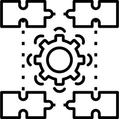 Obraz premium Puzzle Icon