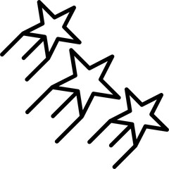 Obraz premium Shooting star Icon