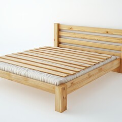 elegant wooden bed with a minimalist look
