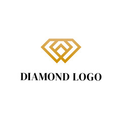 Diamond Jewelry Rich Growth Crystal Logo Vector Abstract Illustration Icon Design Template Element 