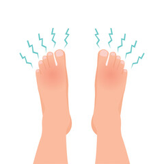 Foot nerves problem with numbness and tingling feeling in the feet
