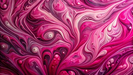 Luxurious Marbled Pink Swirls: Close-Up Abstract Texture