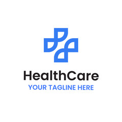 Cross Health Care Hospital Logo Vector Abstract Illustration Icon Design Template Element 
