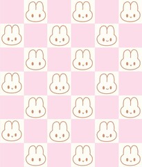 토끼 패턴 배경