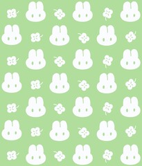 토끼 패턴 배경