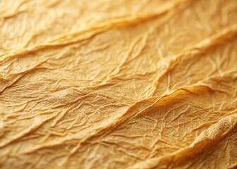 Macro Photography: Light Brown Japanese Paper Texture, Elegant Surface Design