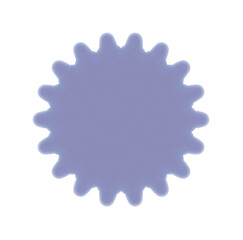 purple abstract icon with different forms