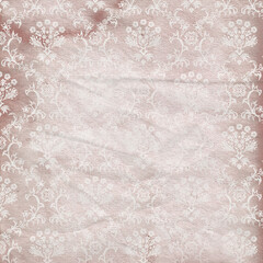 Paper vintage damask and baroque, floral seamless ornamental pattern fabric background 