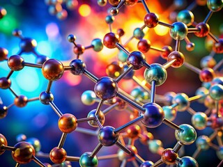 Microscopic Molecular Structure Background: Abstract Scientific Documentary Photography