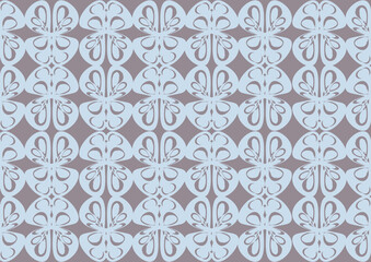 seamless pattern with blue flowers.  Colorful square textile and ceramic floor design. Geometry shape abstract tie-dye wallpaper. Aztec style and Folk embroidery. Fabric texture concept.