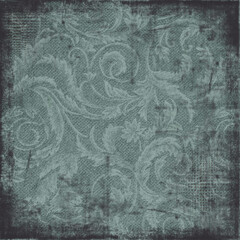 Paper vintage damask and baroque, floral seamless ornamental pattern fabric background 