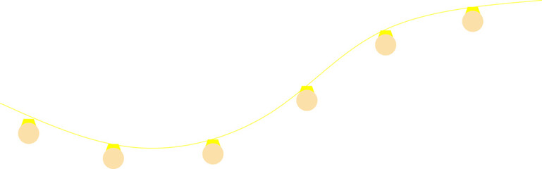 Festive New year Lights Element