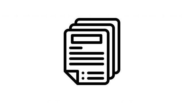 document animated icon