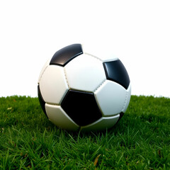 Obraz premium Football soccer ball isolated on white