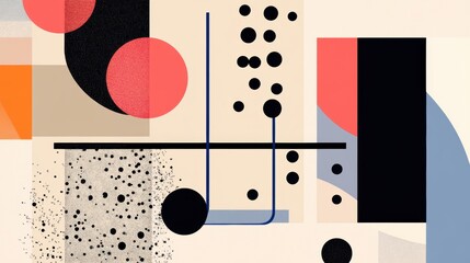 Intriguing Abstract Composition: A Tapestry of Visual Enigmas