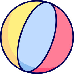 Summer icon - color outline 