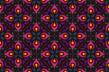 Colorful Pink Seamless Pattern