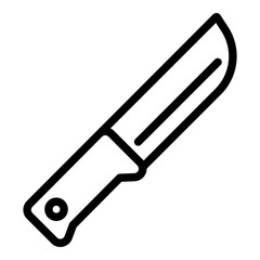 Knife icon. Vector line icon