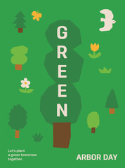 Illustration Poster Design for Arbor Day
