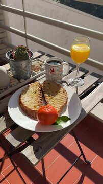 breakfast on the table