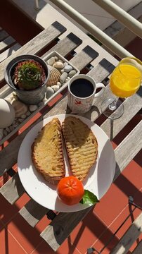 breakfast on the table