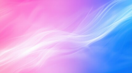 Fototapeta premium Smooth flowing colorful waves blending in soft gradient hues gracefully