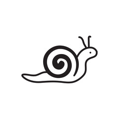 Snail icon Black vector simple trendy style illustration for web and app..eps