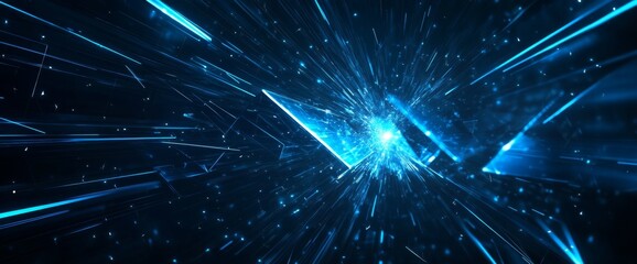 Naklejka premium Abstract digital explosion (1)