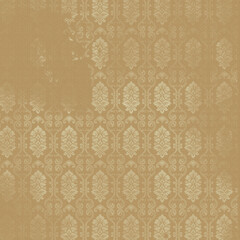 Paper vintage damask and baroque, floral seamless ornamental pattern fabric background 