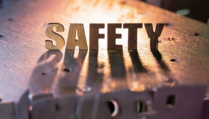 Safety Awareness with Blurred Industrial Background