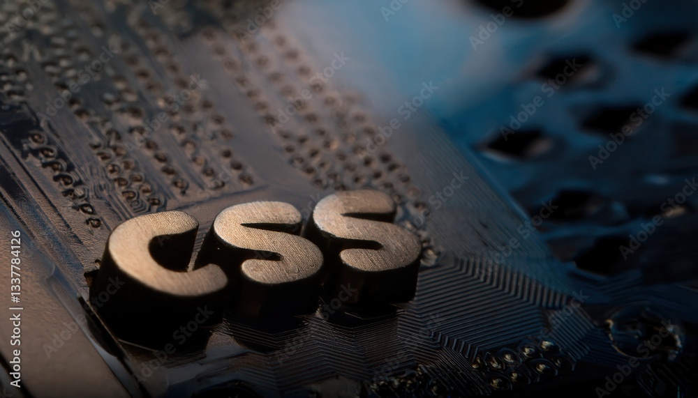 Poster Creative CSS Typography with Blurred Background Effects for Web Design