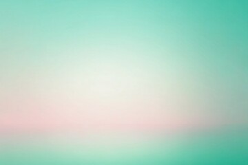 Obraz premium Pastel Pink to Mint Green Gradient Background: Minimalist Soft Glow Stock Photo