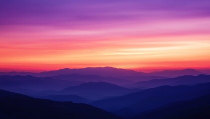 Fototapeta premium Mountain Sunrise Panorama