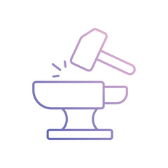 Anvil vector icon 