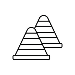 Cone vector icon 