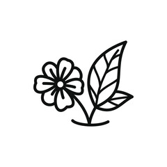 Minimalist Flower Line Art with Elegant Design