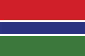 National flag of Gambia vector image