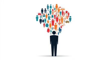 Creative Concept of Diverse People Representing Community and Unity