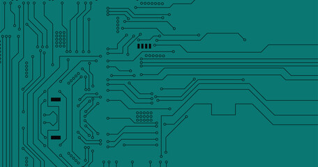 Abstract technology circuit board, Vector background.