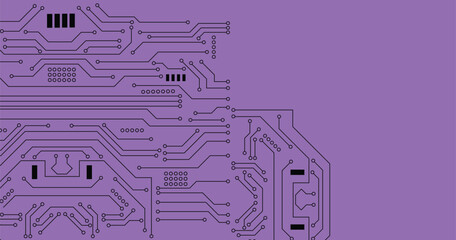 Abstract technology circuit board, Vector background.