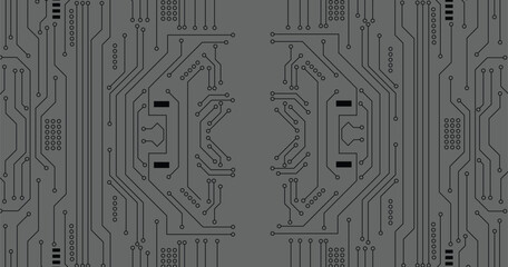 High-tech technology abstract background. Abstract 3D circuit board. Futuristic vector illustration. Abstract technology circuit board, Vector background.