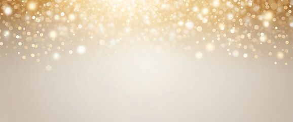 classic ivory white bokeh background with subtle golden shimmer